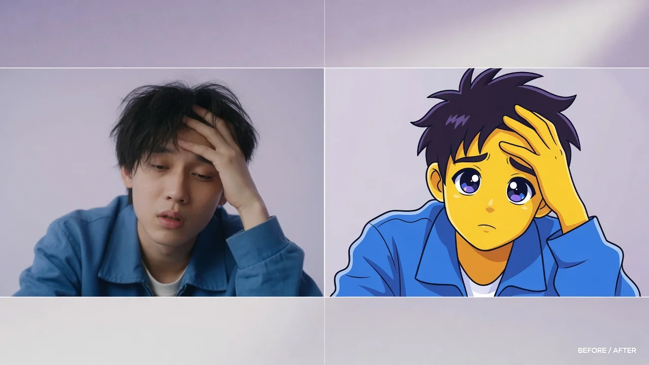 AI photo to simpsons example
