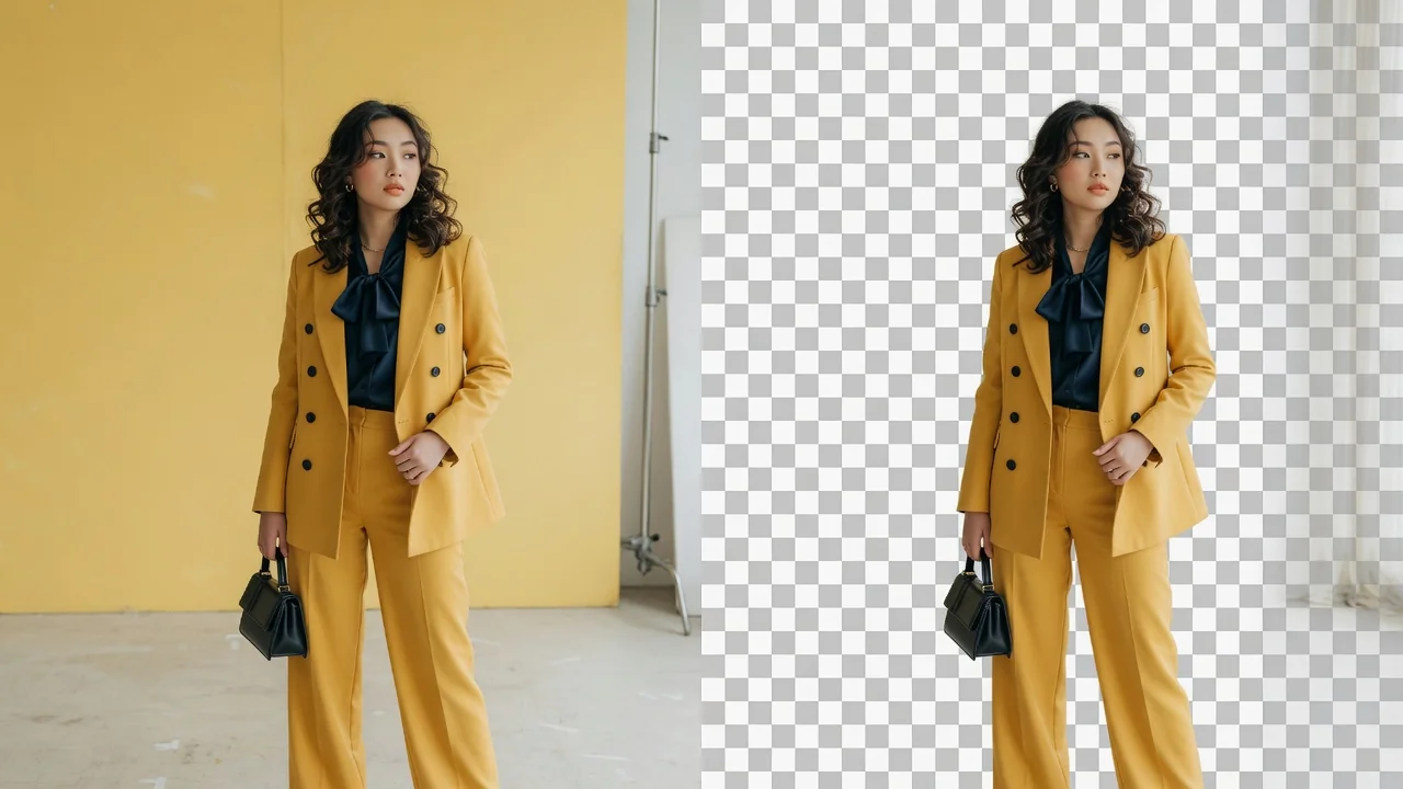 AI transparent background maker example