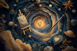 Cover art for Our Universe of Art and Love