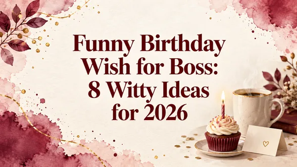 Funny Birthday Wish for Boss: 8 Witty Ideas for 2026